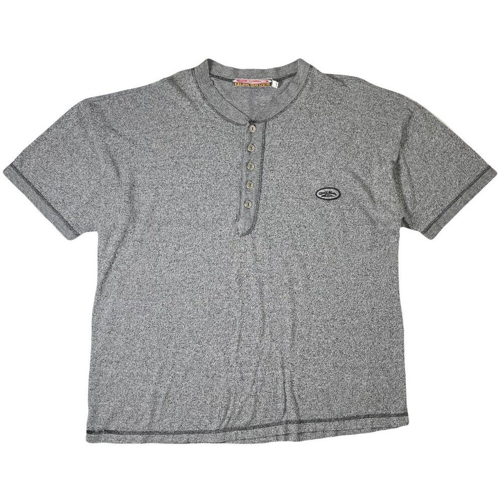 Vintage Quiksilver Henley Surf 1/2 Button Shirt L